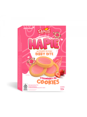 Richwell Hapie Cookies 104Gm (Strawberry)